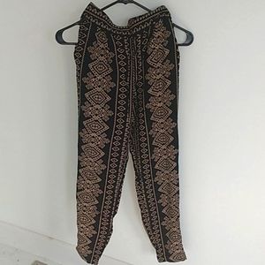 Aztec pattern pants